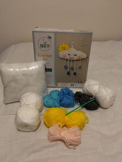 Crochet arts & crafts Kit, Clouds, New in box
