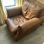 Lovely Leather arm chair Image 2