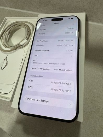 iphone 15 pro max 256 gb
