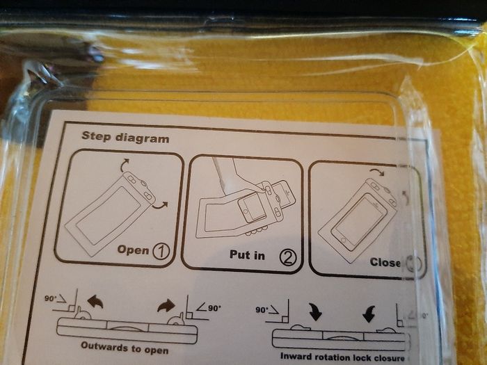 New phone bag in wrapping