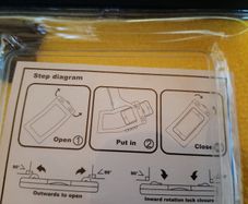New phone bag in wrapping