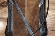 Genuine Suede and Leather Shoulder Bag