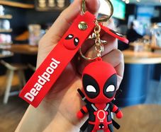 Marvel Cute Doll Pendant Anime Figures Deadpool Q Version Fashion Backpack Keychain Couple Bag Keyring Pendant Birthday Gifts