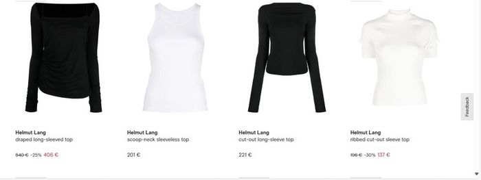 HELMUT LANG monochrome side ties tee Sz S (Fit 8-10UK) - Rrp 225 (New)
