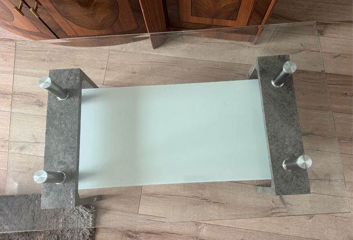 Two tier Glass table in great condition.