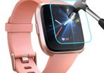 Tempered Glass Screen Film Protector For Fitbit Versa Lite Smart Watch Full Screen Protector Cover Anti-shatter