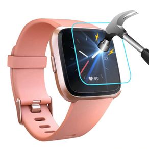 Tempered Glass Screen Film Protector For Fitbit Versa Lite Smart Watch Full Screen Protector Cover Anti-shatter
