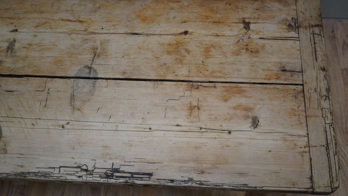 Antique Pine Country Farmhouse Table