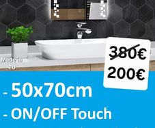 LED Bathroom Mirror Antifog Defogger Demister Bright Light Ensuite