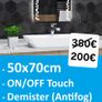 LED Bathroom Mirror Antifog Demister Image 2
