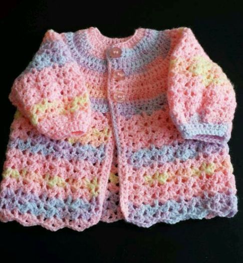Handknit Baby Cardigans and blankets