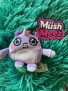 Mush Meez Purple Unicorn Plush
