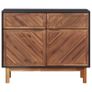 Sideboard 90x33.5x75 cm Solid Acacia Wood and MDF Image 2