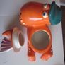 Coconut the little orange dragon novelty cookie jar biscuit jar kitchen storage Image 4