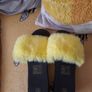 yellow fluffy sliders Image 2