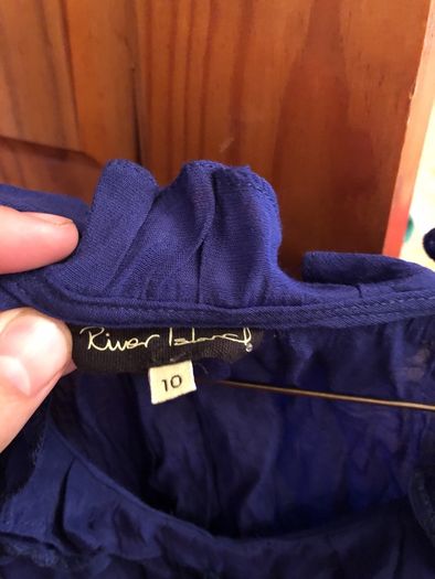 River island size 10 top