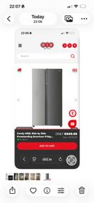 Candy American style Fridge Freezer