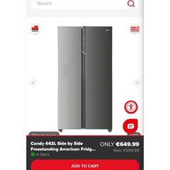 Candy American style Fridge Freezer