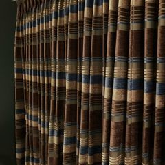 Clearance - 2 x Luxury Custom Made Triple Pleat Velvet Blackout Curtains