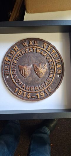 World war 1 plaque