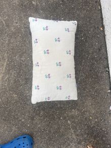 pillow purple lavender flowers