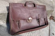 old leather bag