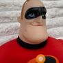 Disney Pixar The Incredibles MR. INCREDIBLE Doll Jakks Pacific Soft Body approx. 35 cm. Used Please see photos Image 5