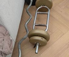 Home Gym Equipment  HIT Fitness Dumbbells, Olympic Bars, Plates & Bench
