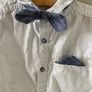 Mini club long sleeve shirt with dickie bow 9-12 Image 2