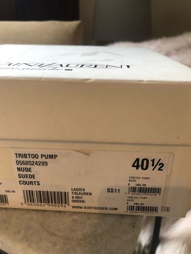 YSL nude suede Tribtoo pumps