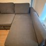 IKEA Corner sofa FRIHETEN Corner sofa-bed with storage, Skiftebo dark grey Image 3