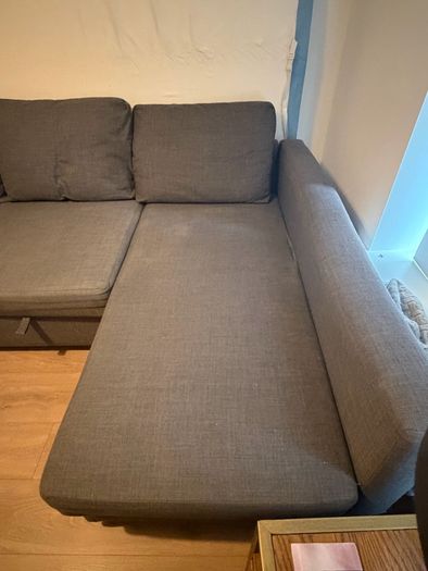 IKEA Corner sofa FRIHETEN Corner sofa-bed with storage, Skiftebo dark grey