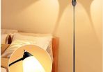 3-Light Floor Lamp, Modern LED Standing Floor Lights with E27 Bulbs Base, Adjustable Reading Light for Bedroom, Living Room, Library, Office, Matt Black (FREE POSTAGE)