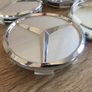 4 x Alloy Wheel Centre Caps 75mm for Mercedes Benz New Silver Image 3