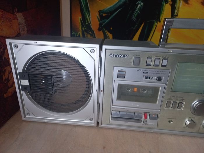 Vintage Sony Boombox Stereo working