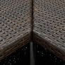 Corner Bar Table Brown 100x50x105 cm Poly Rattan Image 3