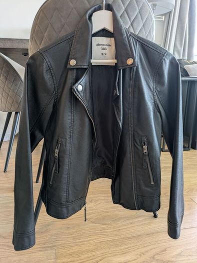 Abercrombie and Fitch leather girl jacket  age 13-14