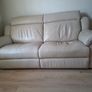 Italian leather sofa and reclining armchair Image 9