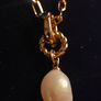 Sappho Baroque Pearl Pendant - Gold Image 2