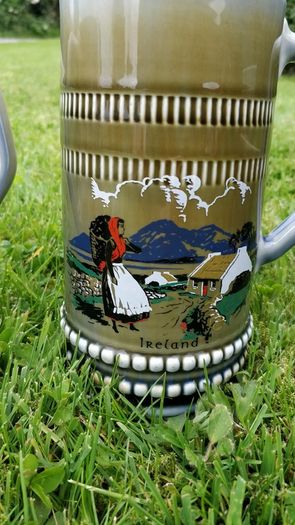 Irish Porcelain Tankards x 4
