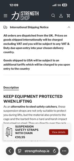 Squat Rack / Power Rack Safety Spotter Straps!