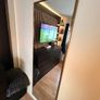 brass mirror with led strip lighting + drawers Image 3