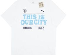 Puma Mens 2020-21 Manchester City Puma Winners Tee / White / mens 3XL - FREE DELIVERY / COLLECT