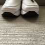 Flat white leather wedge shoes --- size 38 Image 7
