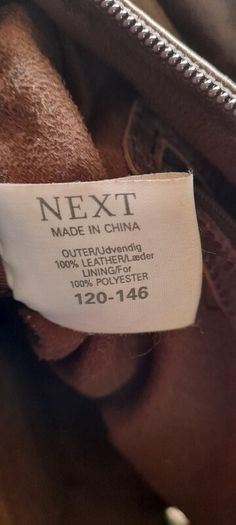 Genuine leather Next brown Handbag