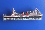 P. S. WAVERLEY (1947 Paddle Steamer) - a souvenir/merchandise enamelled badge (1970s/1980s)