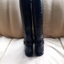 Mulberry Black All Leather Knee High Boots S.40  (7) UK Image 4