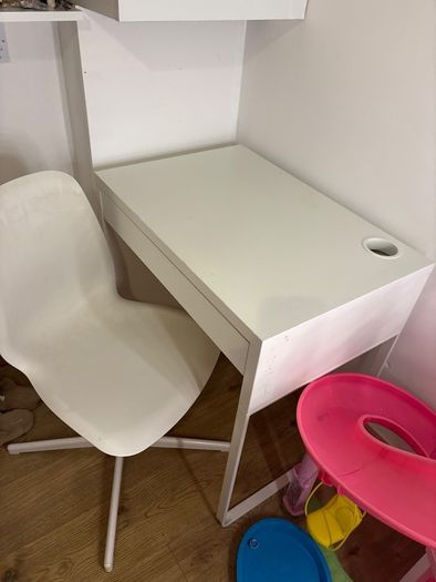 desk and chair