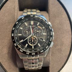 Citizen Men Chronograph Watch Stainless Steel Boxed Excellent Condition