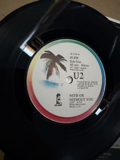 U2 vinyl single. Irish pressing